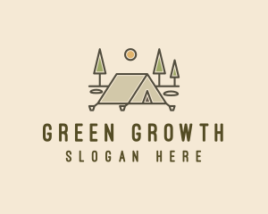 Tent Outdoor Camping  logo design