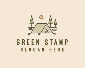 Tent Outdoor Camping  logo design