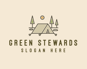 Tent Outdoor Camping  logo design