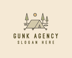 Tent Outdoor Camping  logo design