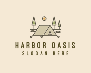 Tent Outdoor Camping  logo design