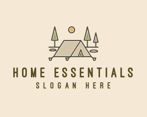 Tent Outdoor Camping  logo design