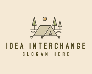 Tent Outdoor Camping  logo design