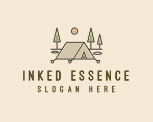 Tent Outdoor Camping  logo design