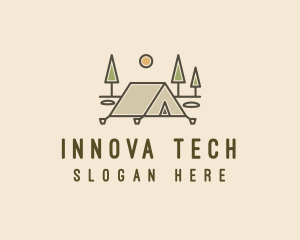 Tent Outdoor Camping  logo design