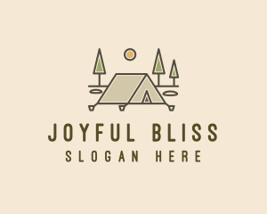 Tent Outdoor Camping  logo design