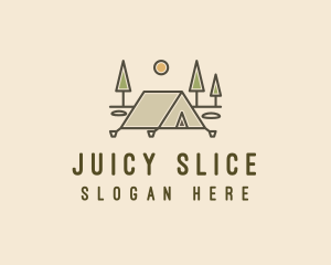 Tent Outdoor Camping  logo design