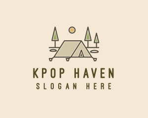 Tent Outdoor Camping  logo design