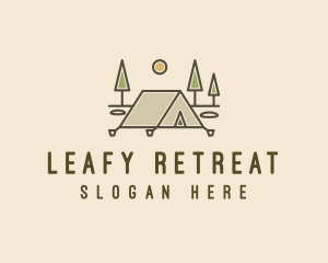 Tent Outdoor Camping  logo design