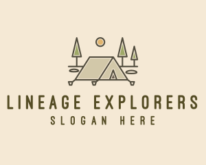 Tent Outdoor Camping  logo design