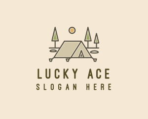 Tent Outdoor Camping  logo design