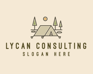 Tent Outdoor Camping  logo design