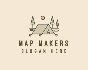 Tent Outdoor Camping  logo design