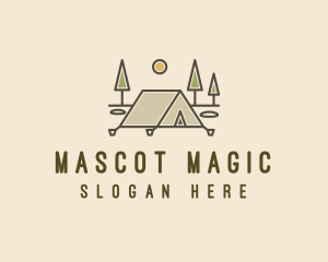 Tent Outdoor Camping  logo design