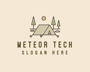 Tent Outdoor Camping  logo design