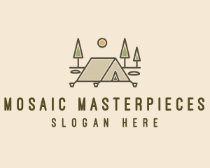 Tent Outdoor Camping  logo design