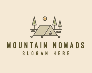 Tent Outdoor Camping  logo design