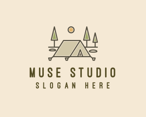 Tent Outdoor Camping  logo design