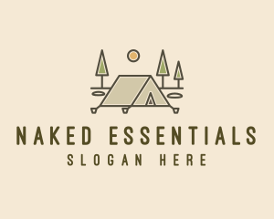 Tent Outdoor Camping  logo design