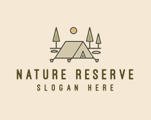 Tent Outdoor Camping  logo design