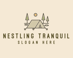 Tent Outdoor Camping  logo design