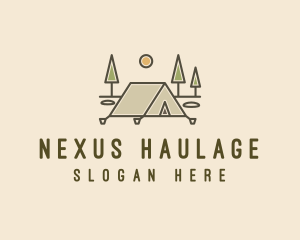 Tent Outdoor Camping  logo design