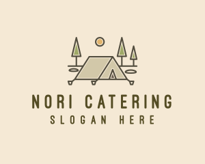 Tent Outdoor Camping  logo design