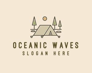 Tent Outdoor Camping  logo design