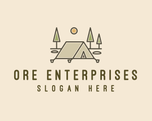 Tent Outdoor Camping  logo design