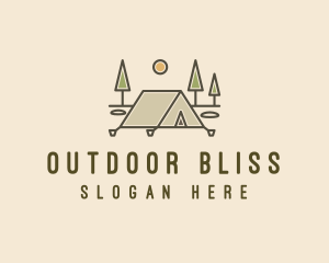 Tent Outdoor Camping  logo design