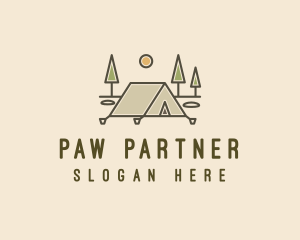 Tent Outdoor Camping  logo design