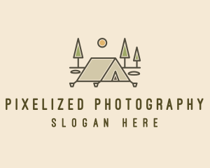 Tent Outdoor Camping  logo design