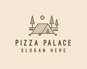 Tent Outdoor Camping  logo design