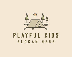 Tent Outdoor Camping  logo design