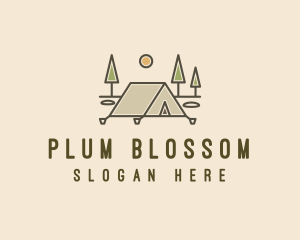 Tent Outdoor Camping  logo design