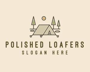 Tent Outdoor Camping  logo design