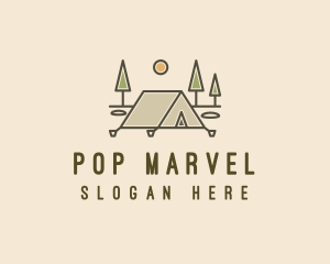 Tent Outdoor Camping  logo design