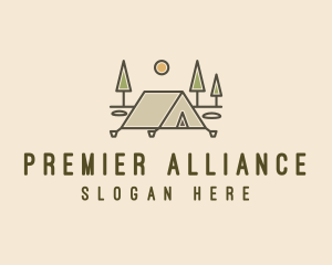 Tent Outdoor Camping  logo design