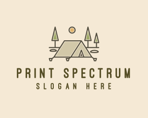 Tent Outdoor Camping  logo design