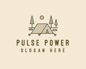 Tent Outdoor Camping  logo design