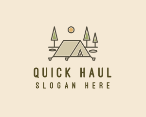 Tent Outdoor Camping  logo design