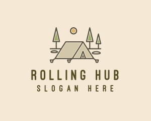 Tent Outdoor Camping  logo design