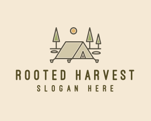 Tent Outdoor Camping  logo design