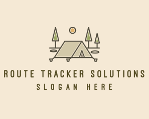 Tent Outdoor Camping  logo design