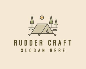 Tent Outdoor Camping  logo design