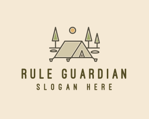 Tent Outdoor Camping  logo design