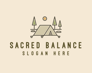 Tent Outdoor Camping  logo design