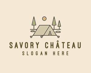 Tent Outdoor Camping  logo design