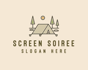 Tent Outdoor Camping  logo design