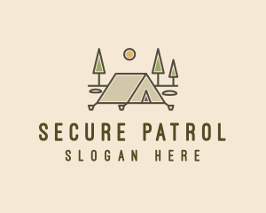 Tent Outdoor Camping  logo design